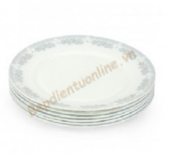Bát đĩa nhập khẩu Elmich đĩa thủy tinh tròn 25cm 2029395