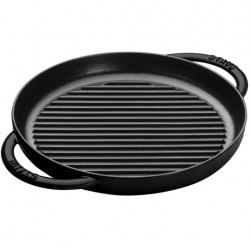 Chảo gang nướng STAUB Pure grill - 26 cm Black